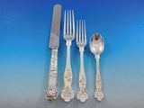 Bright Vine By Barnard Sterling Silver Flatware Set Service 64 pc England Grapes