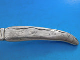 Lap Over Acid Etched by Tiffany Sterling Silver Fish Knife w/ Ducks HHAS 7 7/8"