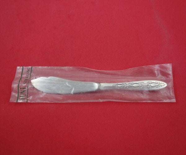 Bridal Lace by Lunt Sterling Silver Master Butter Hollow Handle 6 3/4" New
