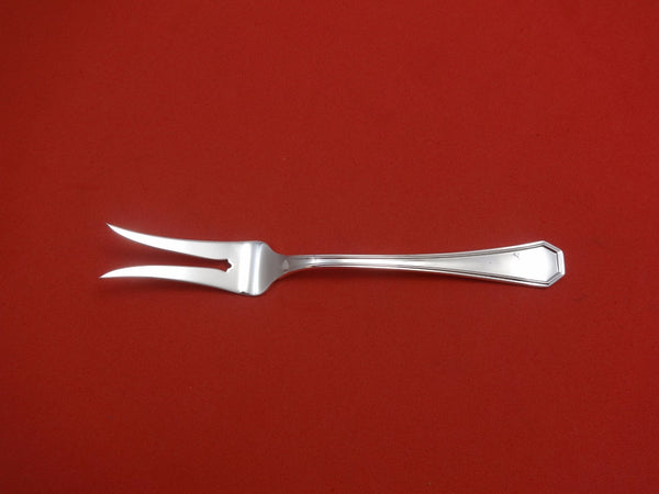 Ottagonale by Calegaro Italy Sterling Silver Cold Meat Fork 2-Tine 8"