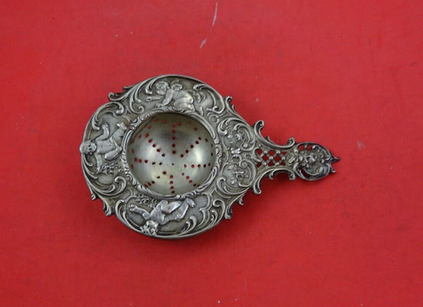Cherub by Various Makers Sterling Silver Tea Strainer 5 1/2"