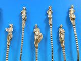 Apollo by Gorham Sterling Silver Set 12 Coffee Spoons 4 1/4" Figural Victorian