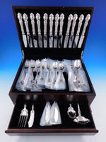 Violet by Wallace Sterling Silver Flatware Service for 12 Set 76 pieces Dinner