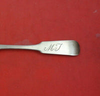 Coin Silver Salt Spoon Master Size 3 3/4" Heirloom Silverware