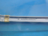 Aegean Weave Gold by Wallace Sterling Silver Relish Scoop Custom Made 6 3/8"