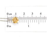 Platinum 1.98 Carat Precious Genuine Natural Topaz Pendant with Chain (#J6967)