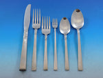 Northland by Wm Rogers Stainless Steel Satin Flatware Set for 8 Service 63 pcs