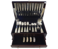 Blok by Maria Regnier Sterling Silver Flatware Set 12 Service Mid Century Modern