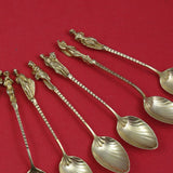 Apollo by Gorham Sterling Silver Set 12 Coffee Spoons 4 1/4" Figural Victorian