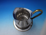 Argentinian Stainless Pair of Water Pitchers with Brass Handle c. 1960 (#5976)