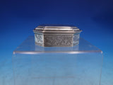 Crichton Bros LAC English Estate Sterling Silver Box Engraved Birds London #6509