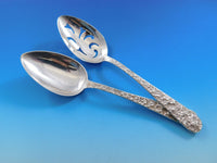 Repousse by Kirk Sterling Silver Flatware Set for 12 Service 87 pieces