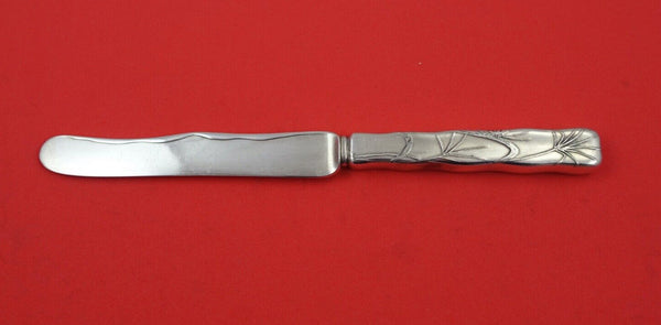 Lap Over Edge Acid Etched by Tiffany & Co Sterling Dessert Knife plant 7 1/2"