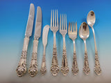 French Renaissance Reed & Barton Sterling Silver Flatware Set Service 70 pcs Dn
