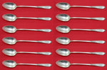 Silver Wheat by Reed and Barton Sterling Silver Iced Tea Spoon Set 12 pcs 7 1/2"