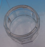 La Pierre Sterling Silver and Glass Dresser Jar with Knob GW Interior (#9163)