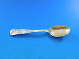 Lap Over Edge Acid Etched by Tiffany Silver Coffee Spoon GW Seed Pods 4 3/4"