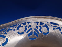 JE Caldwell Sterling Silver Fruit Basket with Swing Handle Daisy Flowers (#8415)