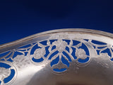 JE Caldwell Sterling Silver Fruit Basket with Swing Handle Daisy Flowers (#8415)