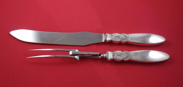 Cactus by Georg Jensen Sterling Silver Roast Carving Set 2pc HH WS Knife 12 1/2"