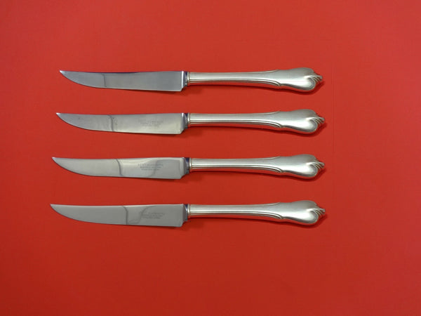 Grand Colonial by Wallace Sterling Silver Steak Knife Set 4pc HHWS Custom 8 1/2"