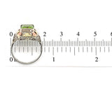 10k Tri-Color 2.55ct Genuine Natural Peridot Filigree Ring Jewelry (#J5818)