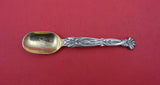 Pattern Unknown by Shiebler Sterling Demitasse Spoon GW  w/leaf pattern   4 1/4"