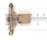 Victorian 10k Rose Gold Pin with Wire Work and Attached Diamond Locket (#J6690)