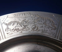 Gorham Sterling Silver Child's Plate w/Woodland Farm Animal Motif c.1910 (#5563)