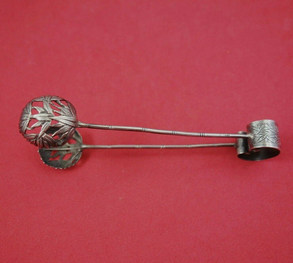 Chinese Sterling Silver Sugar Tong 5 1/4" Serving