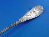 Japanese by Tiffany and Co Sterling Silver Ice Cream Spoon Rose GW Fluted 5 3/4"