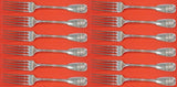 Palm by Tiffany and Co Sterling Silver Regular Fork Set 12 pieces 7 1/8"