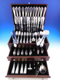 Continental Georg Jensen Sterling Silver Flatware Set 12 Service 164 pcs Dinner