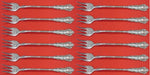 Georgian Rose by Reed & Barton Sterling Silver Cocktail Fork Set 12 pcs 5 1/2"