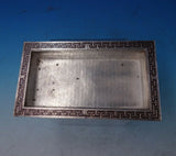 India Sterling Silver Dish Etruscan Style Enameled Hammered 10.3 ozt. (#5472)