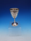 English Estate Silverplated Goblet Trophy Engraved Dated 1874 6 1/2" (#7742)