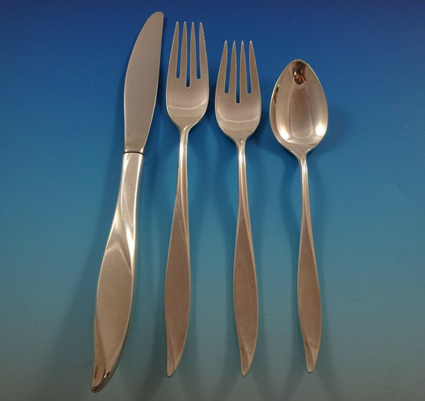 Vivant by Oneida Sterling Silver Flatware Set Service 34 Pcs Mid-Century Modern