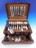 Madeleine by Peter Hertz Danish Sterling Silver Flatware Set for 8 Service 72 pc