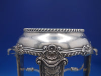 Peau de Lion Silverplate Epergne Four Arms No Bowls No Marks (#6615)