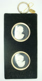 Velvet Black Frame with Shell Cameos (#J2443)