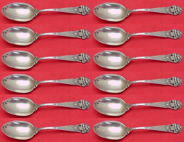 Georgian by Towle Sterling Silver Demitasse Spoon Set 12 pieces 3 3/4"