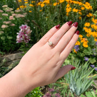 10k Yellow Gold 1.68ct Genuine Natural Gold Vein Quartz Ring Size 7.25 (#J6938)