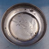 Gorham Sterling Silver Butter Pat w/ Engraved Bamboo Ferns #1530 2 1/2" (#6651)