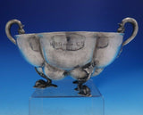 Augsburg German Sterling Silver Bowl with Dolphin Feet and Handles (#4052)