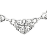 Sterling Kalo Leaf Necklace Handwrought Jewelry by Bjarne Axness (#J6827)