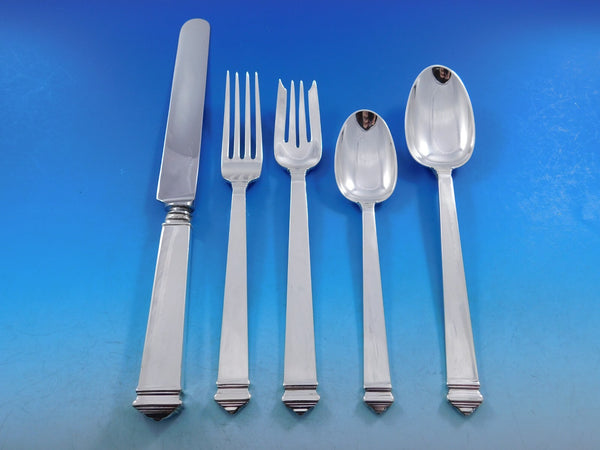 Hampton by Tiffany Sterling Silver Flatware Set for 8 Service 43 pcs Luncheon