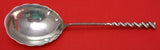 Square Twist #5 by Whiting Sterling Silver Berry Spoon 1889 9" Serving