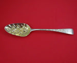 Richard Crossley English Georgian Sterling Silver Berry Spoon Light GW w/ Fruit