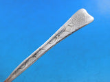 Lap Over Acid Etched by Tiffany Sterling Silver Grapefruit Spoon GW Clover 6"