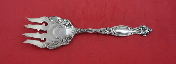 Frontenac By International Sterling Silver Fish Serving Fork 4-tine no bar 9"